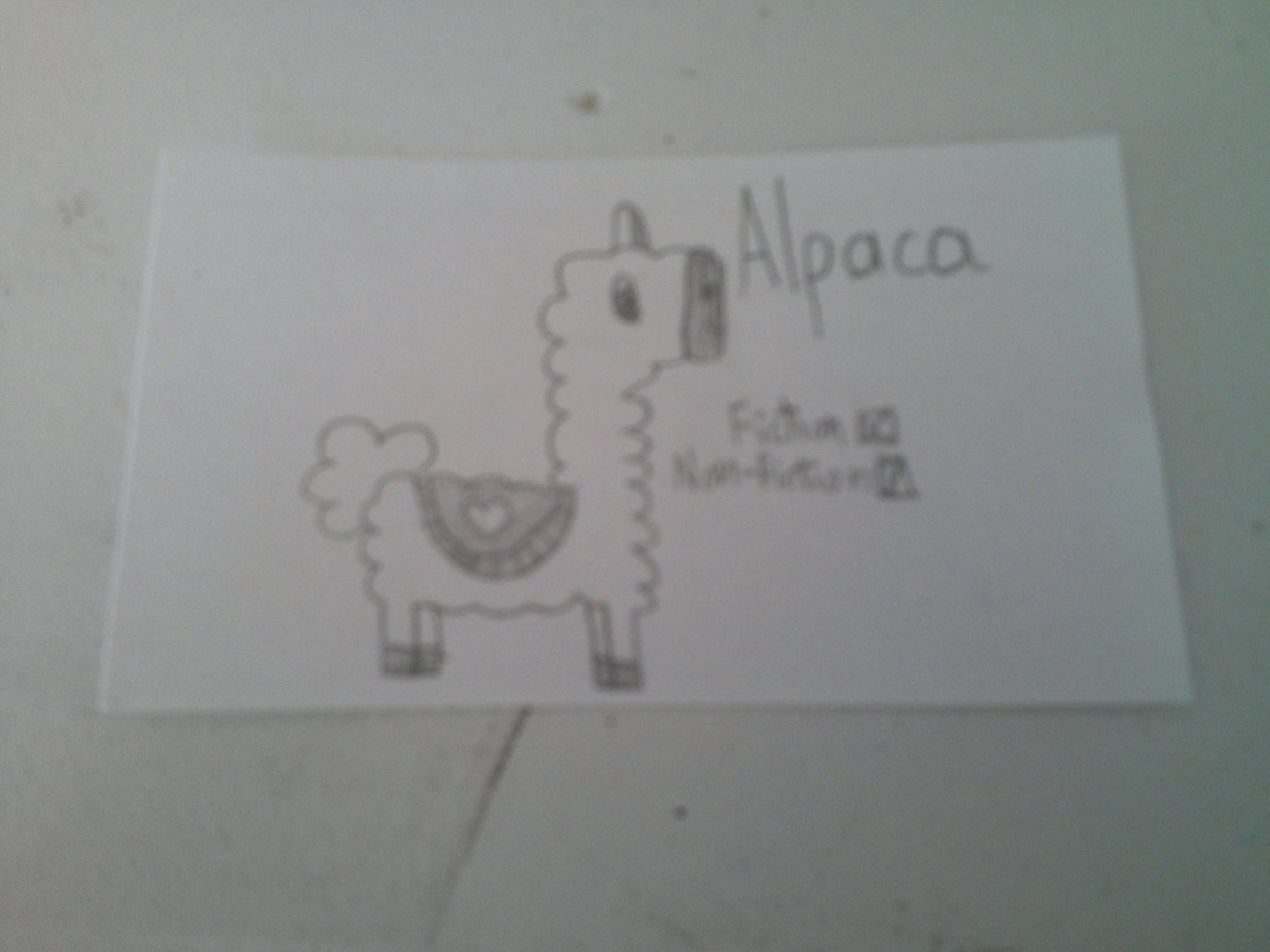 Alpaca Character Card