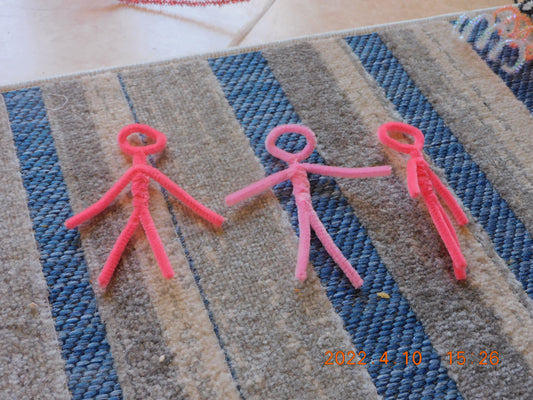Paranoid Pink Pipe Cleaner People Party Set