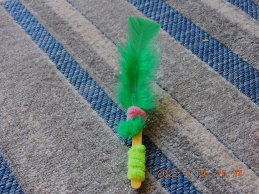 Rainbow Feather Wand