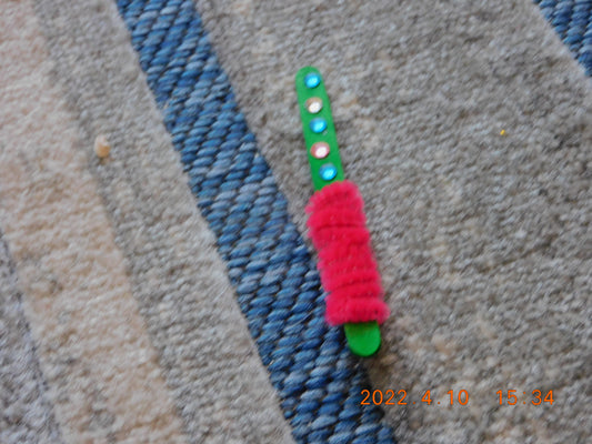 Green and Red Gem Wand